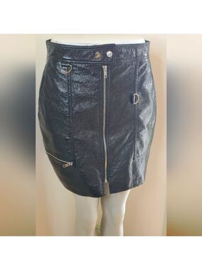 Dance & Marvel Shiney Crinkle PVC Skirt